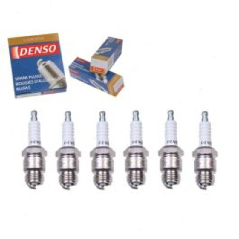 6 pc DENSO Standard U-Groove Spark Plugs for 1968-1974 Ford E-200 Econoline 2.8L 3.9L L6