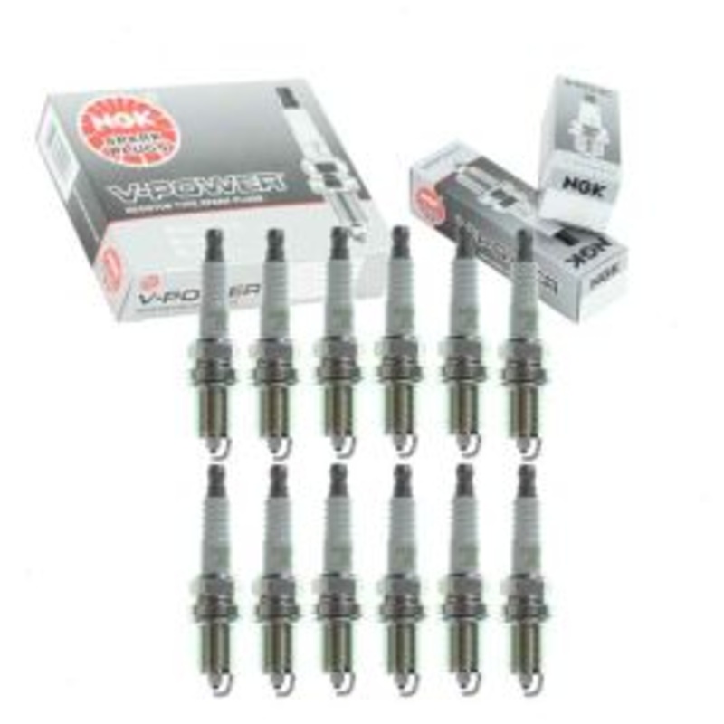 12 pc NGK V-Power Spark Plugs for 1993-1997 BMW 850Ci 5.0L 5.4L V12