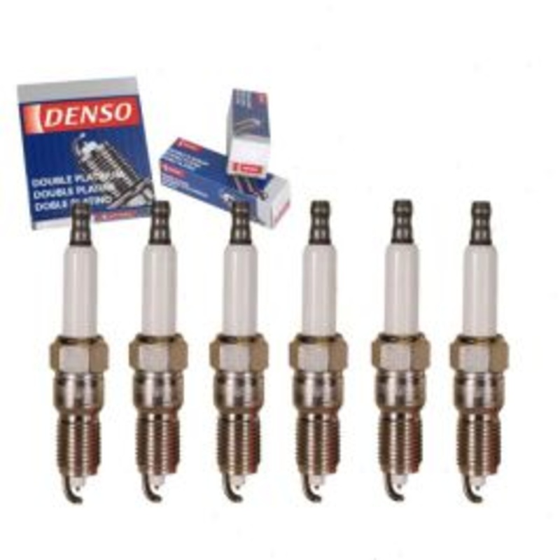 6 pc DENSO Double Platinum Spark Plugs for 2003 Ford E-150 4.2L V6
