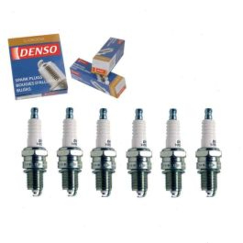 6 pc DENSO Standard U-Groove Spark Plugs for 1975-1976 Mercedes-Benz 280S 2.8L L6