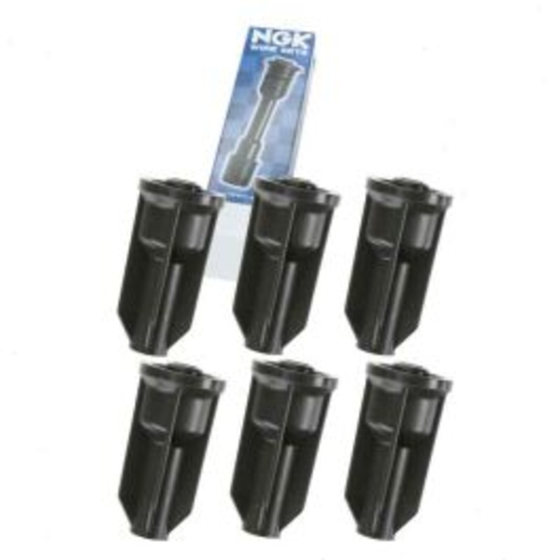 6 pc NGK Ignition Coil Boots for 2004-2005 Buick Rainier 4.2L L6