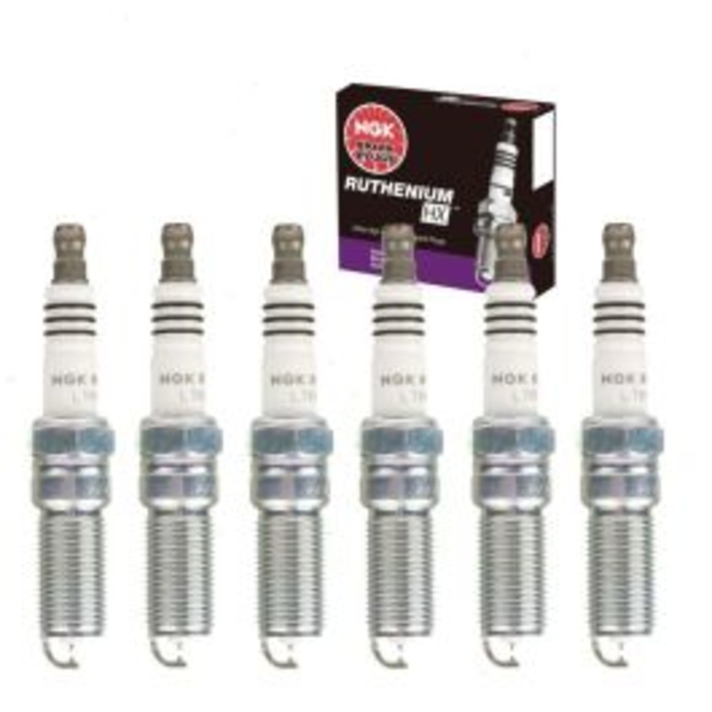 6 pc NGK Ruthenium HX Spark Plugs for 2010-2012 Lincoln MKT 3.7L V6