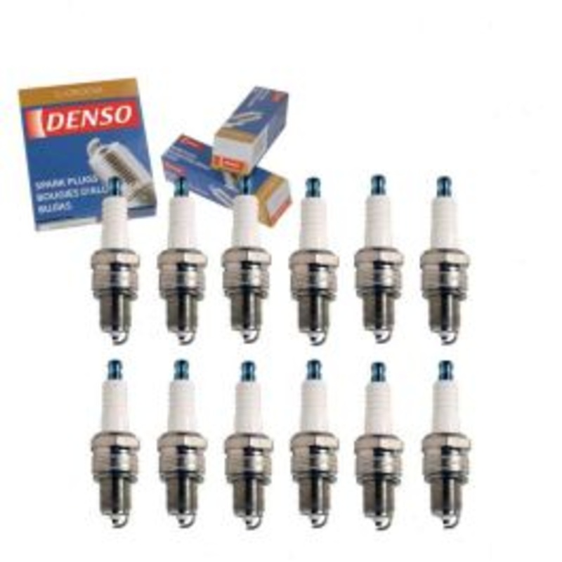 12 pc DENSO Standard U-Groove Spark Plugs for 1973-1979 Jaguar XJ12 5.3L V12