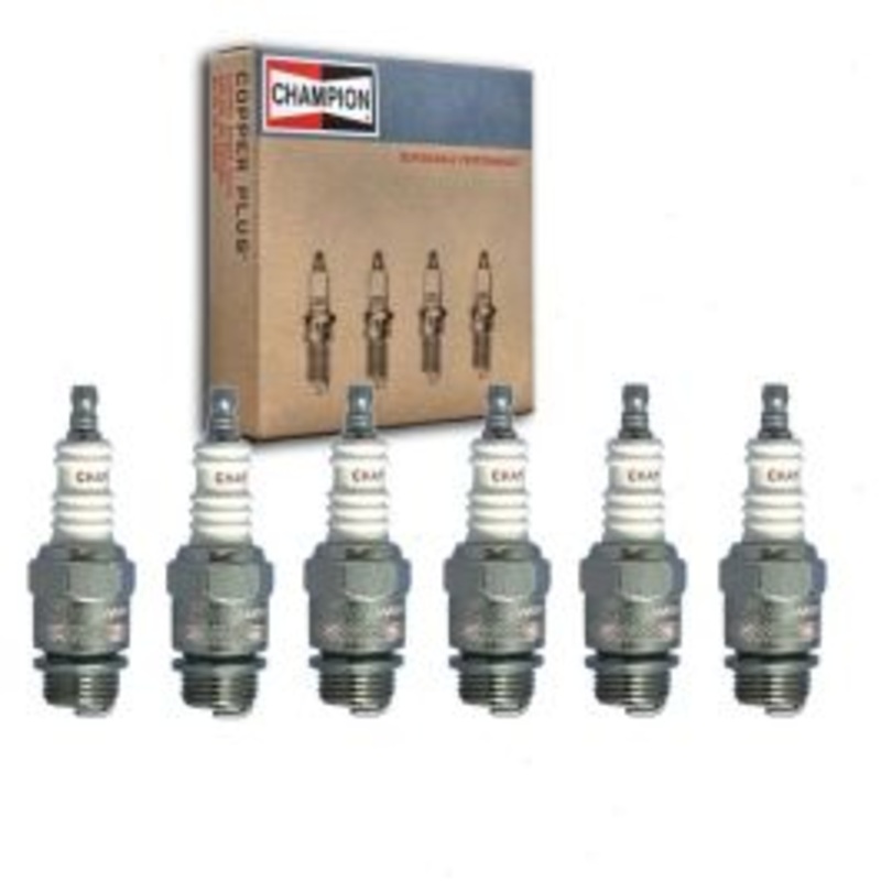 6 pc Champion Industrial Spark Plugs for 1953-1954 Checker A6 3.7L L6