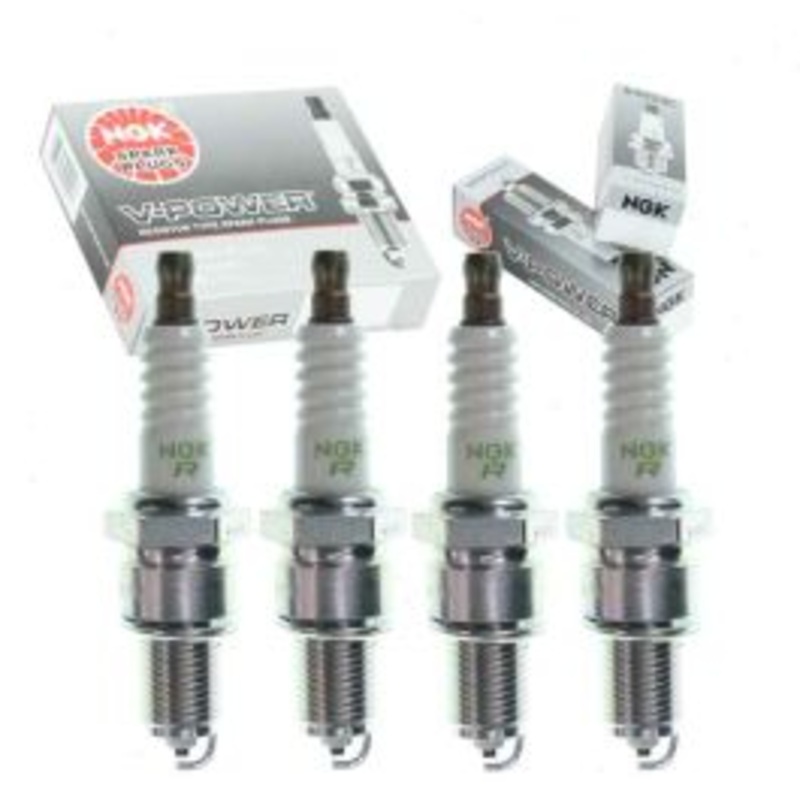 4 pc NGK V-Power Spark Plugs for 1980 Volkswagen Rabbit Pickup 1.5L 1.6L L4