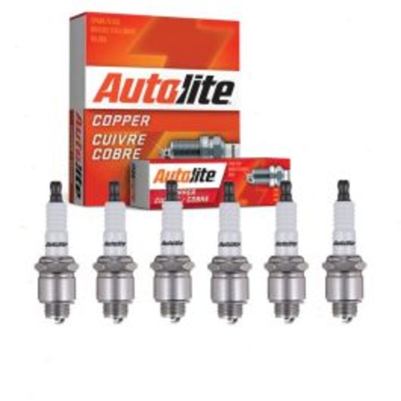 6 pc Autolite Copper Core Spark Plugs for 1949-1952 Kaiser Virginian 3.7L L6