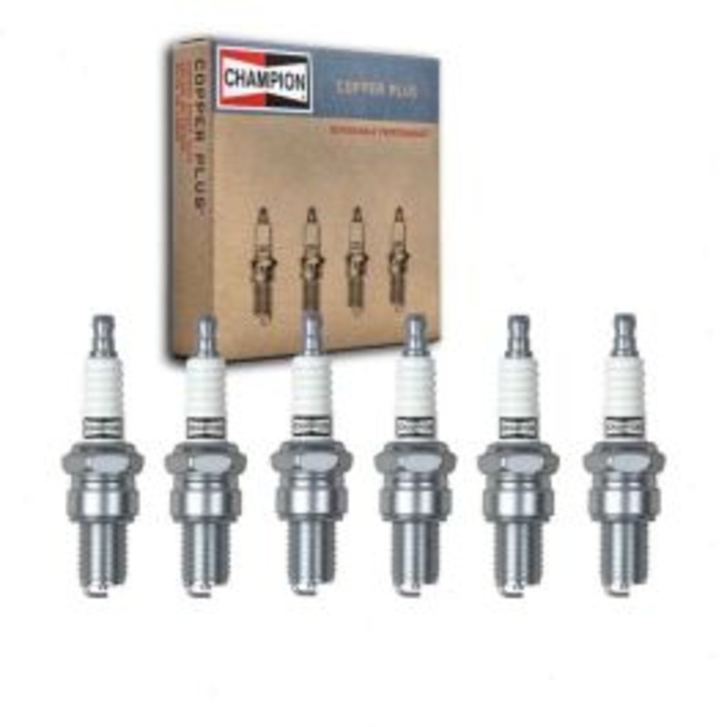 6 pc Champion Copper Plus Spark Plugs for 1963-1969 Chevrolet K20 Pickup 4.8L L6