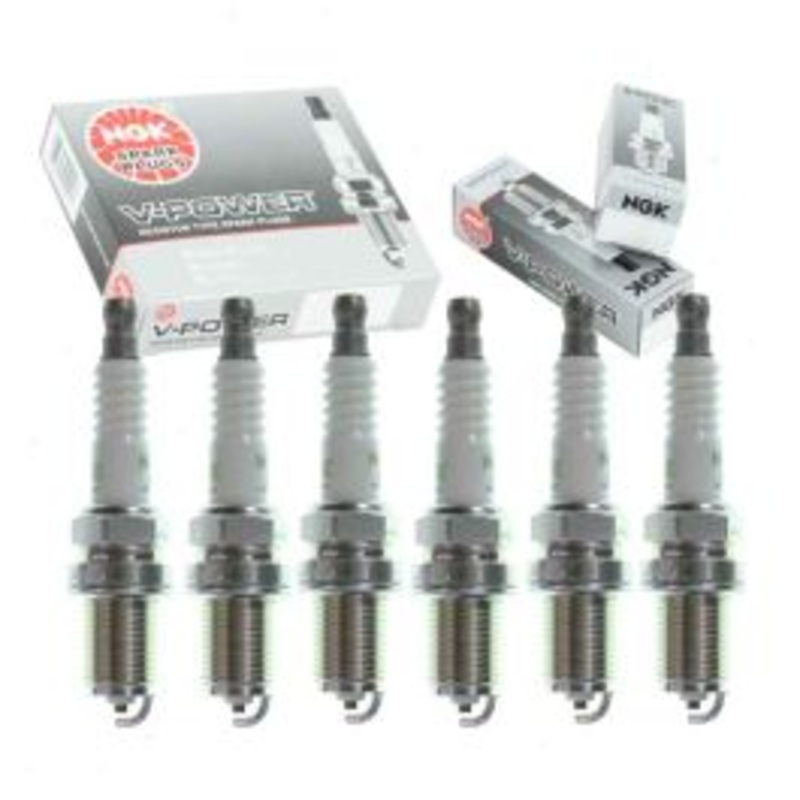 6 pc NGK V-Power Spark Plugs for 1992-1993 Mercedes-Benz 300SE 3.2L L6