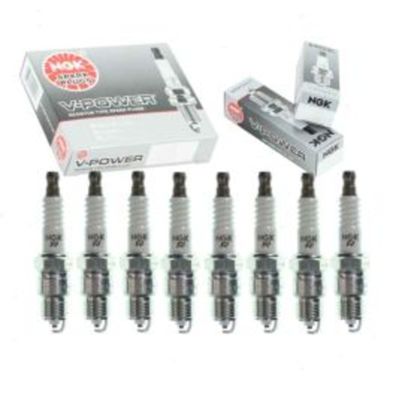 8 pc NGK V-Power Spark Plugs for 1969-1970 Jeep J-2700 5.7L V8