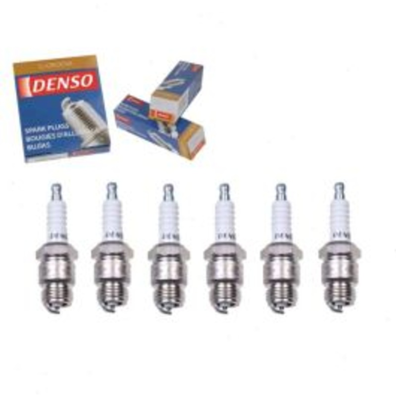 6 pc DENSO Standard U-Groove Spark Plugs for 1968-1976 Ford P-350 3.9L 4.9L L6