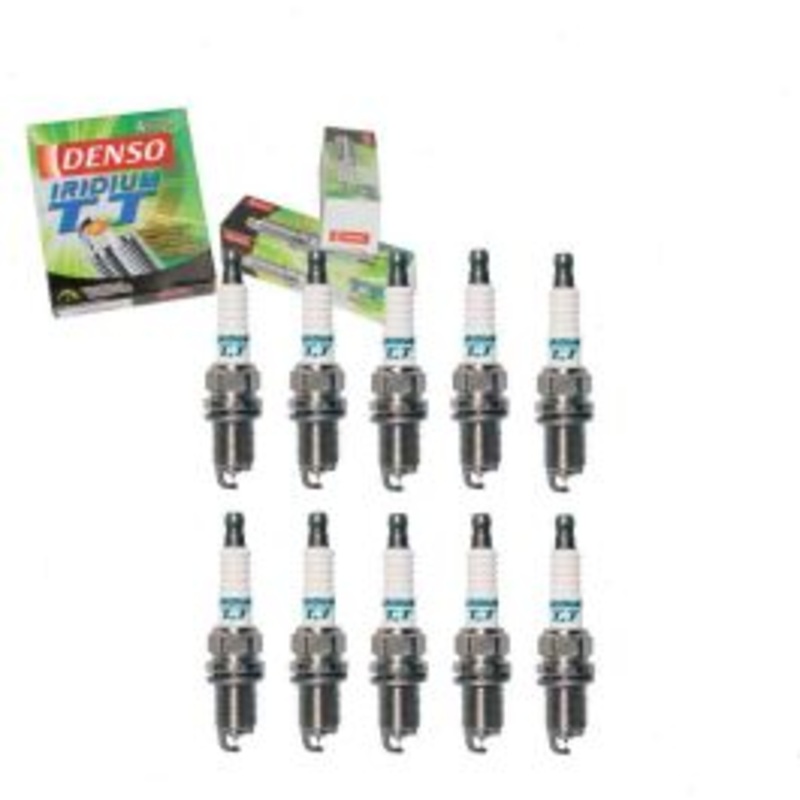 10 pc DENSO Iridium TT Spark Plugs for 1994-2003 Dodge Ram 3500 8.0L V10