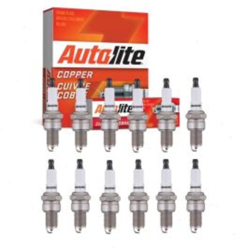 12 pc Autolite Copper Core Spark Plugs for 1970-1976 Lamborghini Jarama 3.9L 4.0L V12