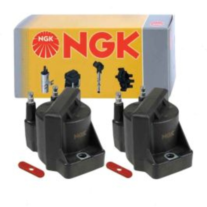 2 pc NGK Ignition Coils for 1987-1991 Pontiac Tempest 2.0L 2.2L L4