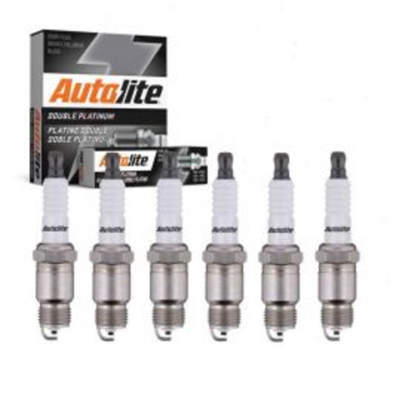 6 pc Autolite Double Platinum Spark Plug for 1971 Chevrolet K20 Pickup 4.1L