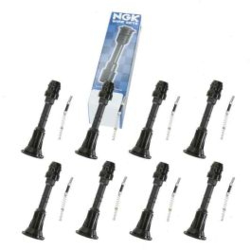 8 pc NGK Ignition Coil Boots for 2012-2014 Nissan NV3500 5.6L V8