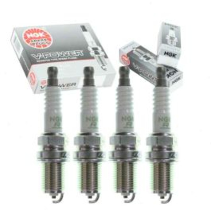 4 pc NGK V-Power Spark Plugs for 1993-1995 Hyundai Scoupe 1.5L L4