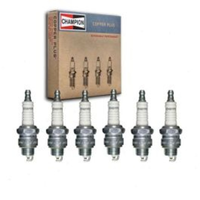 6 pc Champion Copper Plus Spark Plugs for 1966-1968 GMC K15 K1500 Pickup 5.0L V6