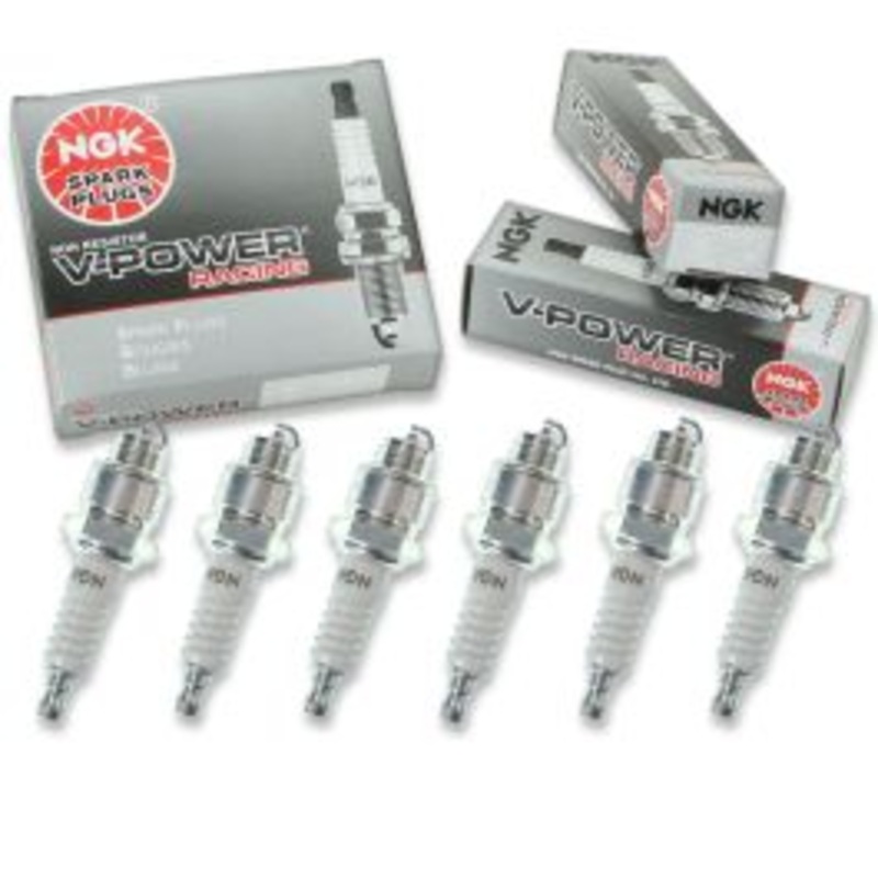 6 pc NGK V-Power Racing 3913 R5670-9 Spark Plugs