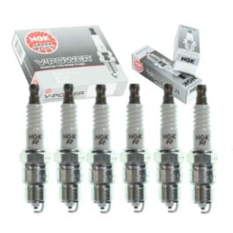 6 pc NGK V-Power Spark Plugs for 1986 Pontiac Bonneville 4.3L V6