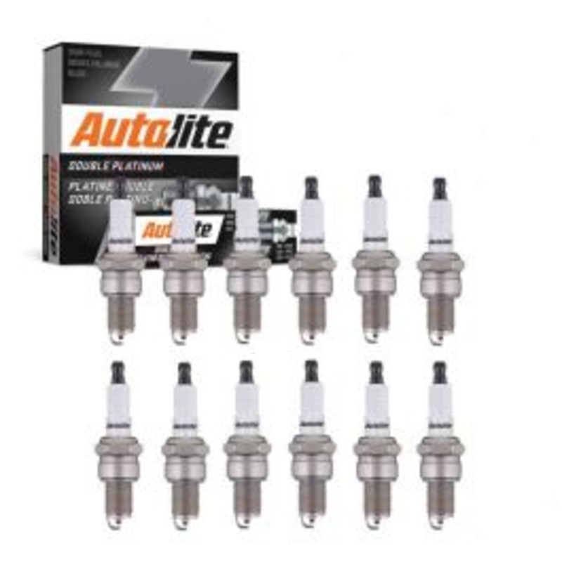 12 pc Autolite Double Platinum Spark Plug for 1971-1974 Jaguar XKE 5.3L V12