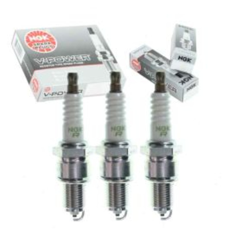 3 pc NGK V-Power Spark Plugs for 1980-1982 Suzuki SJ410 1.0L L3