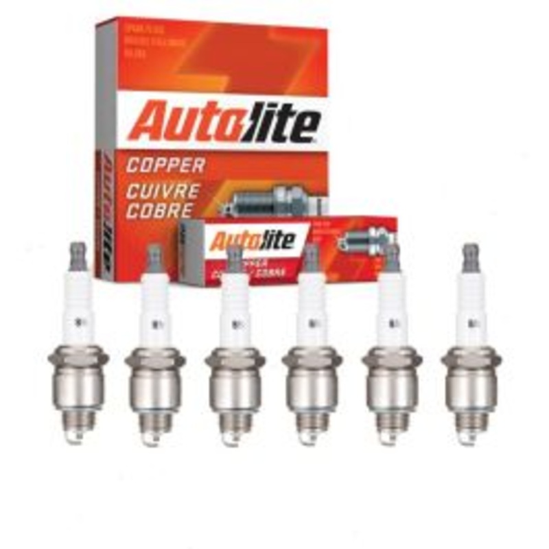 6 pc Autolite Copper Core Spark Plugs for 1966-1971 Jeep DJ5 3.7L V6