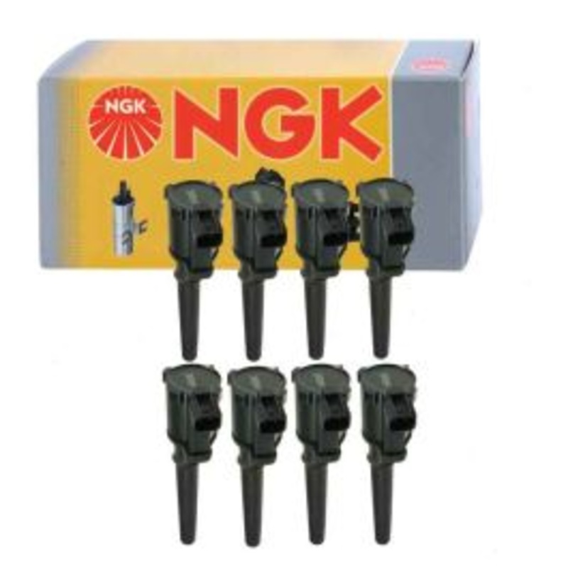 8 pc NGK Ignition Coils for 2002 Lincoln Blackwood 5.4L V8