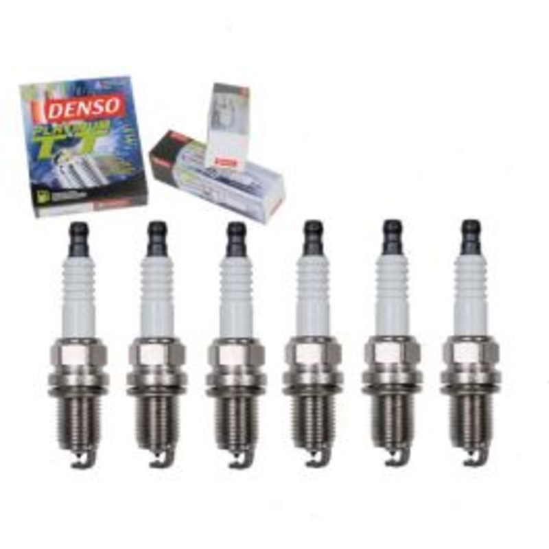 6 pc DENSO Platinum TT Spark Plugs for 2003-2012 Mitsubishi Eclipse 3.0L 3.8L V6