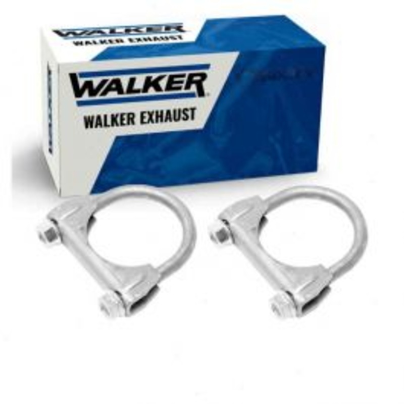 2 pc Walker Exhaust Clamps for 1986-1992 Lincoln Mark VII 5.0L V8