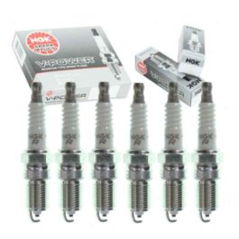 6 pc NGK V-Power Spark Plugs for 2001-2002 Oldsmobile Aurora 3.5L V6