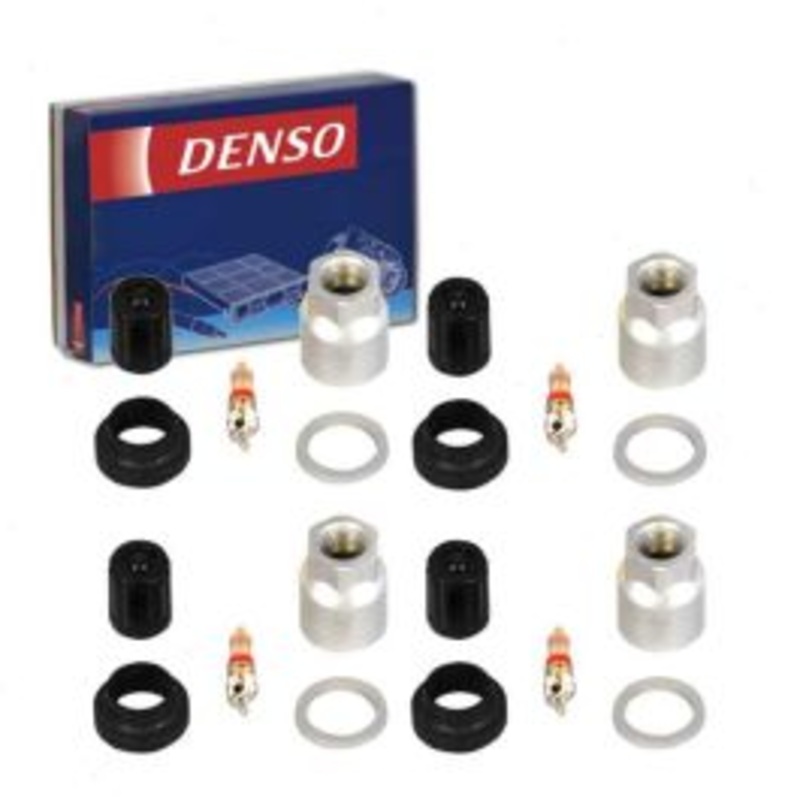 4 pc DENSO TPMS Sensor Service Kits for 2011-2013 Nissan Leaf