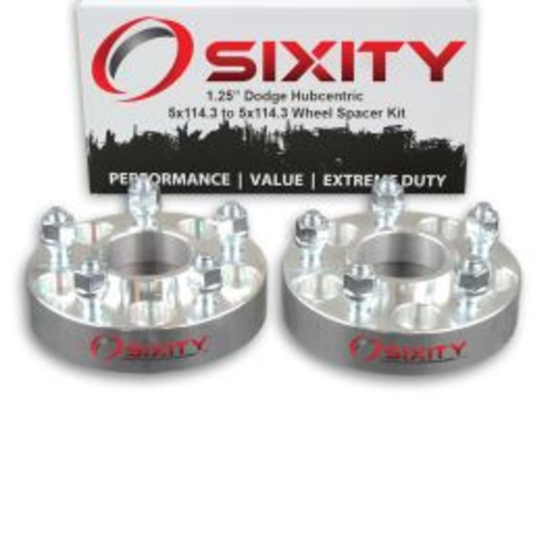 Sixity 2 pc 1.25" Thick Hubcentric Wheel Spacers - Dodge Pickup Dakota Daytona D200 - 5x114.3mm