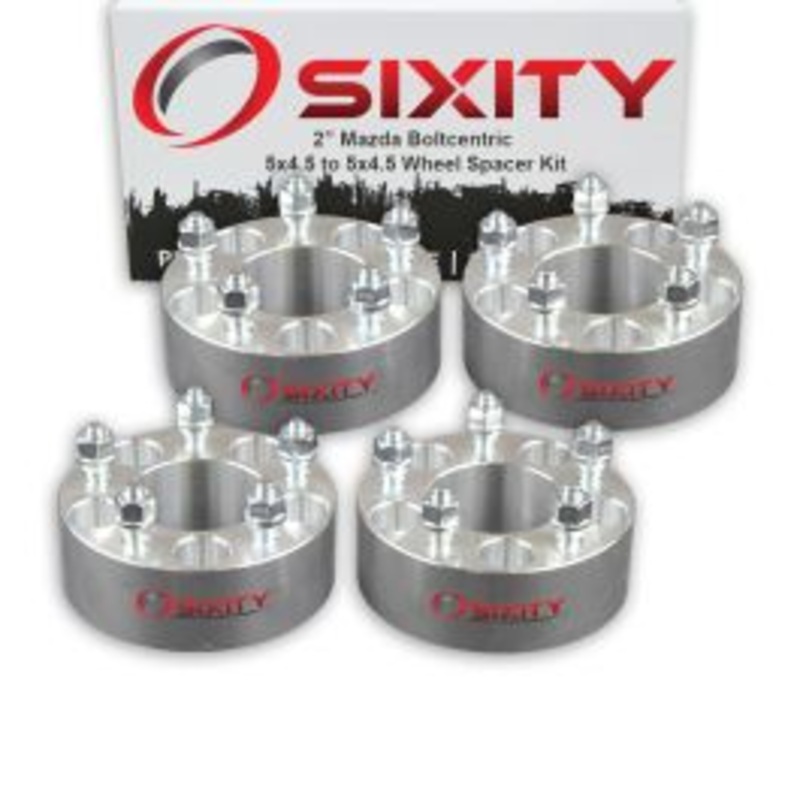 Sixity 4 pc 2" Thick Wheel Spacers - Mazda MPV Protege RX MX CX - 5x4.5
