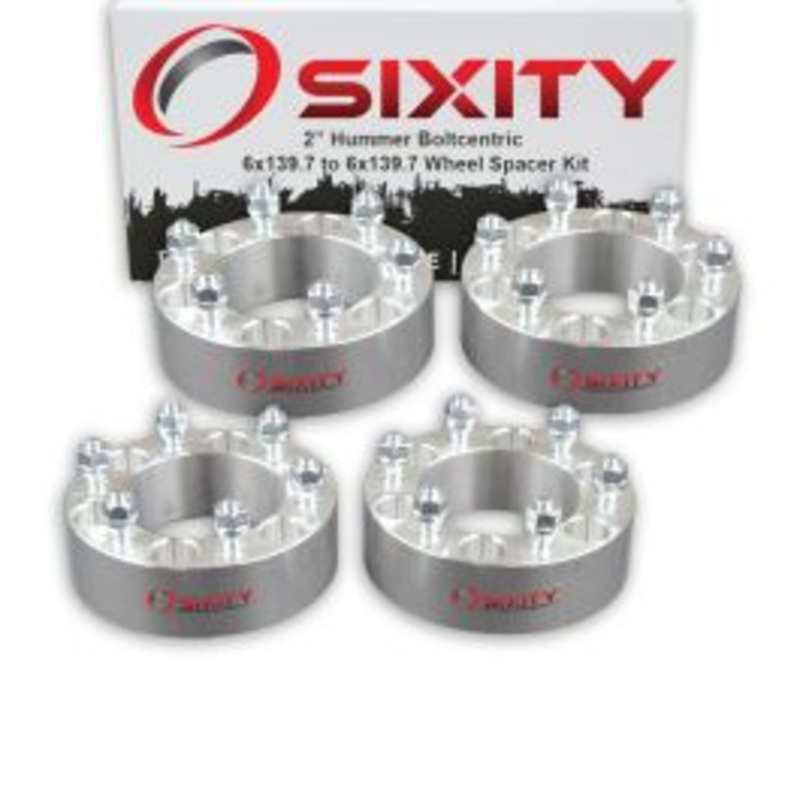 Sixity 4 pc 2" Thick Wheel Spacers - Hummer H3 Truck SUV - 6x139.7mm