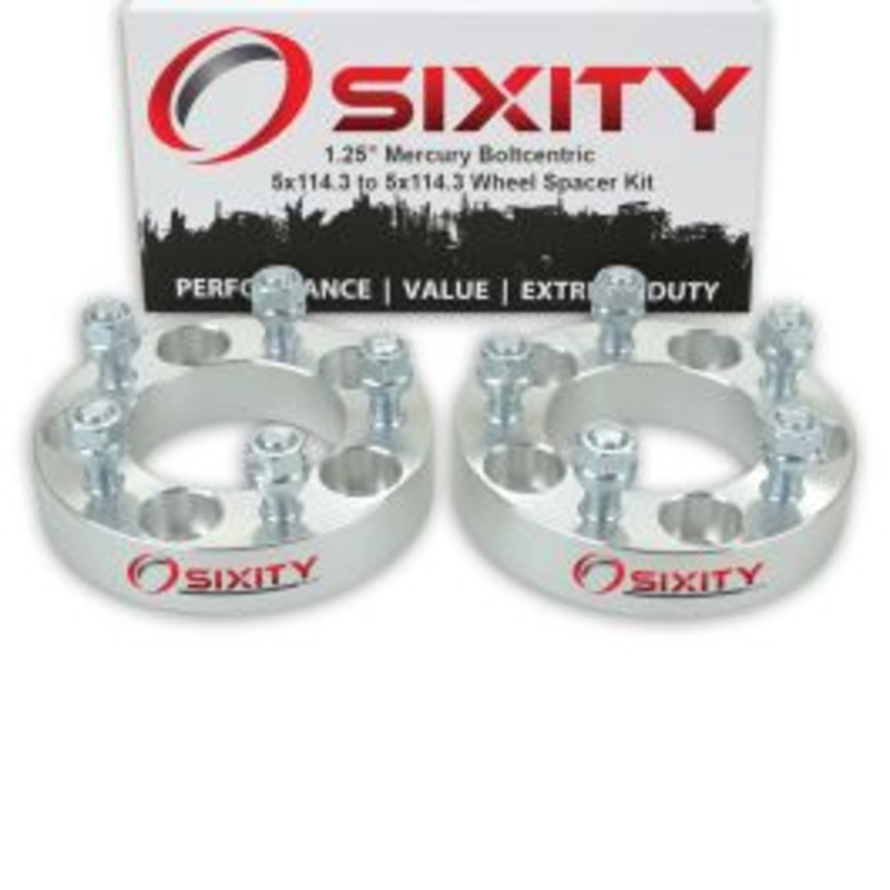 Sixity 2 pc 1.25" Thick Wheel Spacers - Mercury Comet Cougar - 5x114.3mm