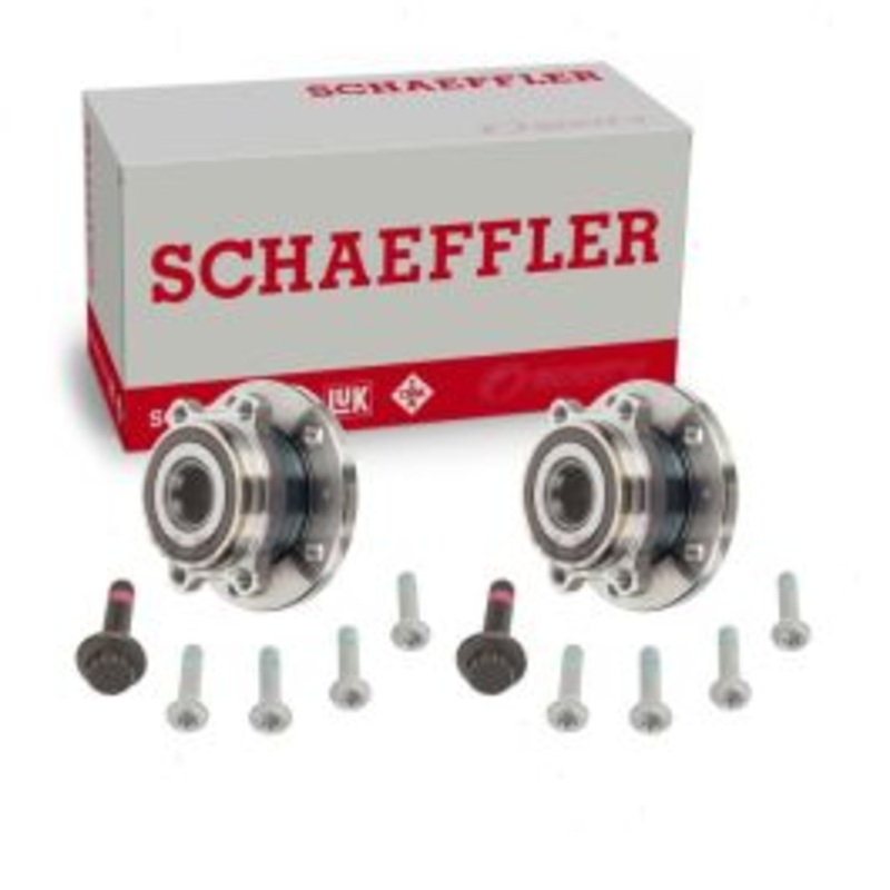 2 pc Schaeffler Front Wheel Bearing & Hub Assembly Repair Kit for 2016-2022 Volkswagen Passat