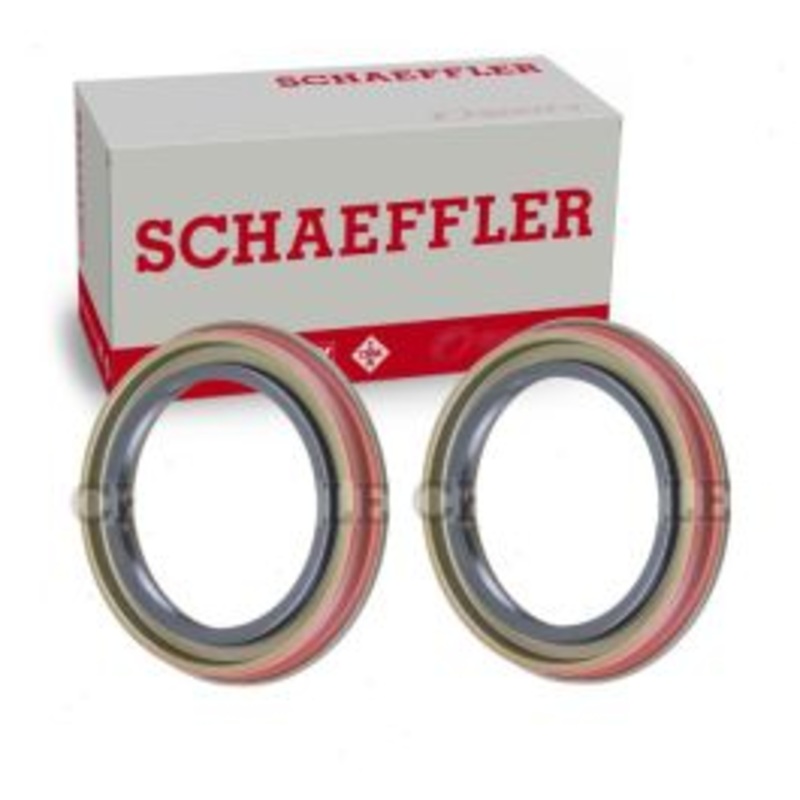 2 pc Schaeffler Rear Wheel Seals for 1999-2019 Ford F-350 Super Duty 6.0L 6.4L 6.8L V10 V8