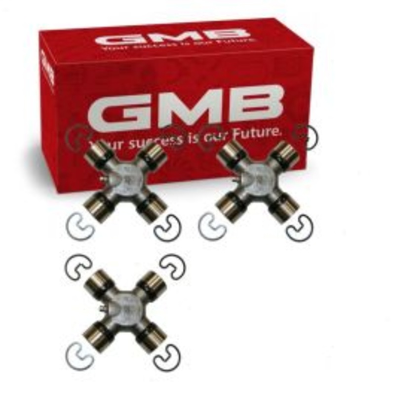 3 pc GMB Rear Shaft All Universal Joints for 2004 Ford F-150 Heritage
