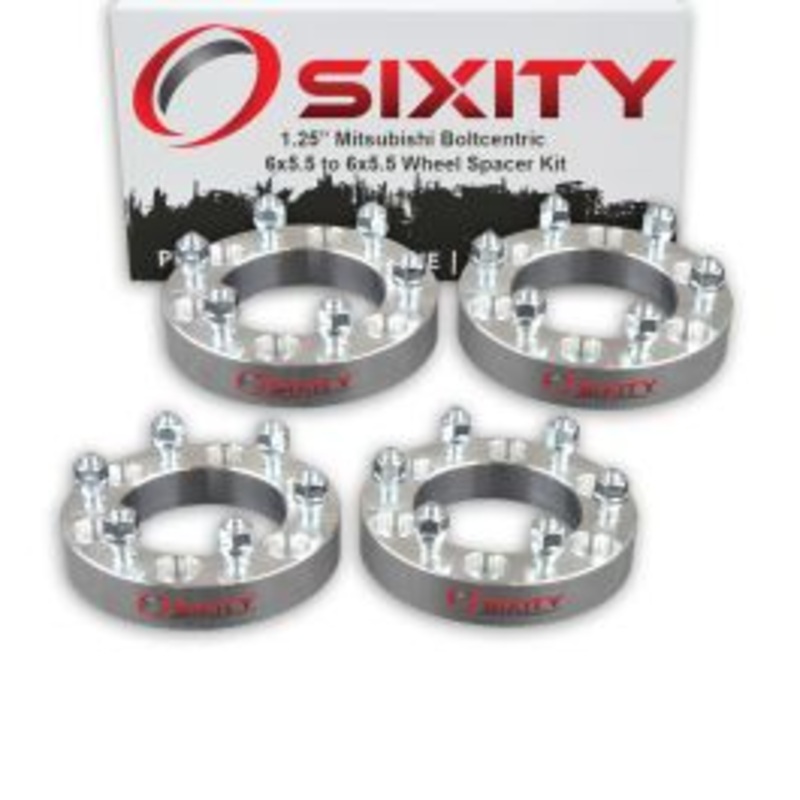 Sixity 4 pc 1.25" Thick Wheel Spacers - Mitsubishi Pickup Truck - 6x5.5
