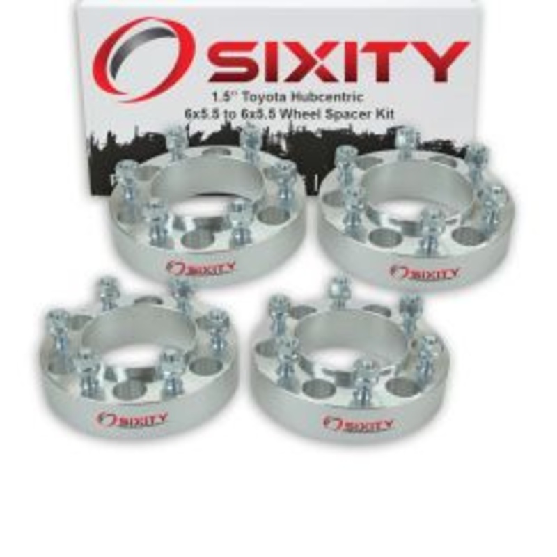 Sixity 4 pc 1.5" Thick Hubcentric Wheel Spacers - Toyota 4Runner T100 Truck Land - 6x5.5