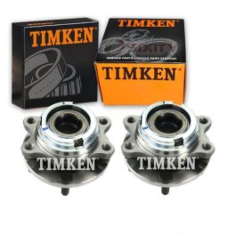 2 pc Timken Front Wheel Bearing Hub Assemblys for 2014-2017 Infiniti QX70