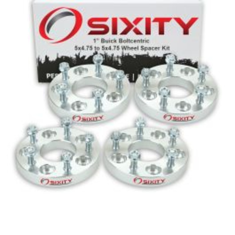 Sixity 4 pc 1" Thick Wheel Spacers - Buick Riveria - 5x4.75