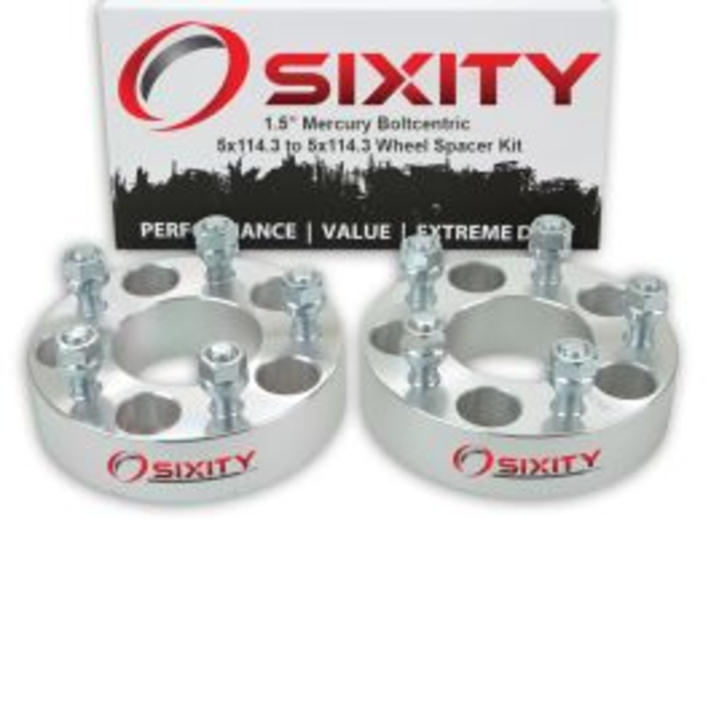Sixity 2 pc 1.5" Thick Wheel Spacers - Mercury Cougar Marauder Mountaineer - 5x114.3mm
