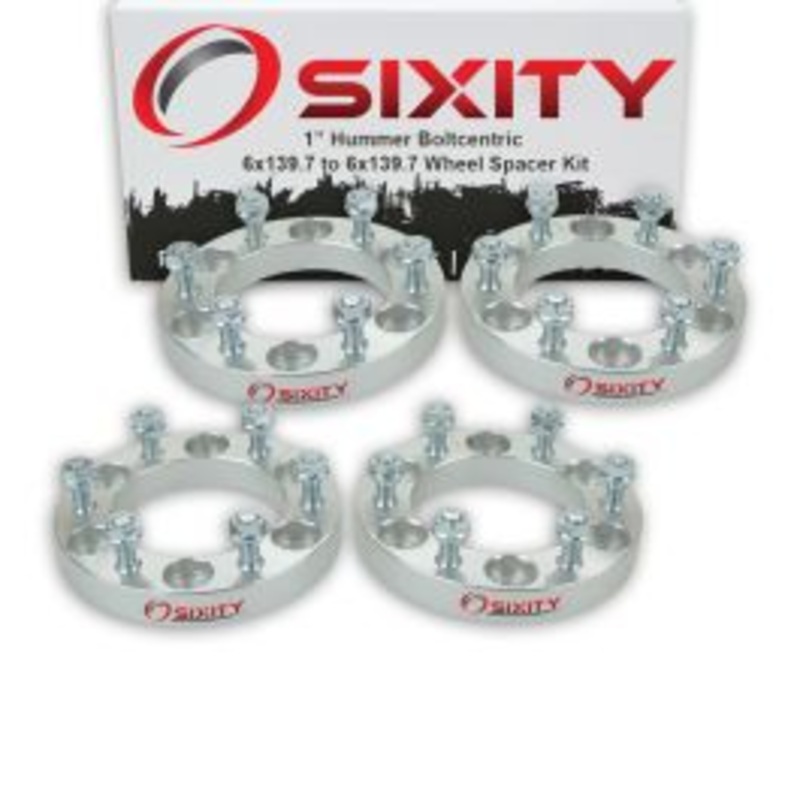Sixity 4 pc 1" Thick Wheel Spacers - Hummer H3 Truck SUV - 6x139.7mm