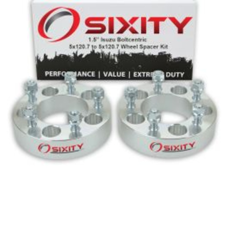 Sixity 2 pc 1.5" Thick Wheel Spacers - Isuzu Hombre - 5x120.7mm