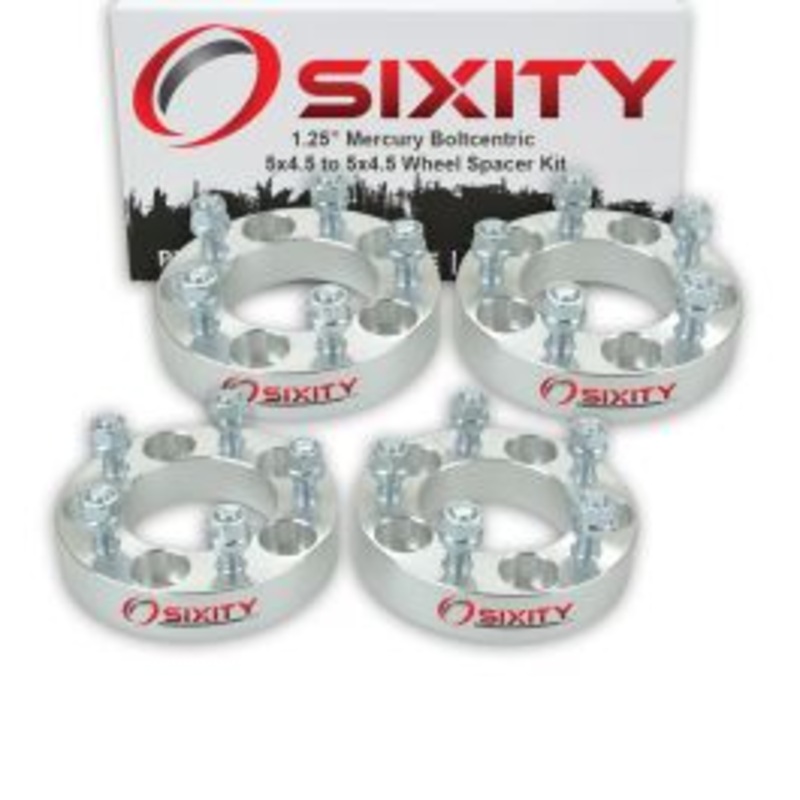 Sixity 4 pc 1.25" Thick Wheel Spacers - Mercury Comet Cougar - 5x4.5