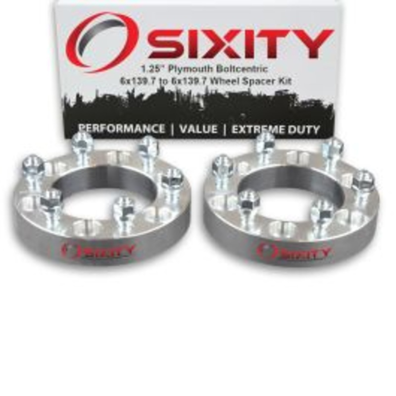 Sixity 2 pc 1.25" Thick Wheel Spacers - Plymouth Arrow Pickup - 6x139.7mm