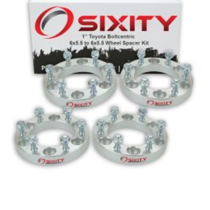 Sixity 4 pc 1" Thick Wheel Spacers - Toyota Tacoma Truck - 6x5.5