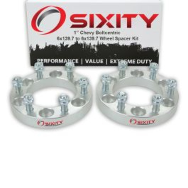 Sixity 2 pc 1" Thick Wheel Spacers - Chevy Blazer C2500 K1500 K2500 Suburban 1500 - 6x139.7mm