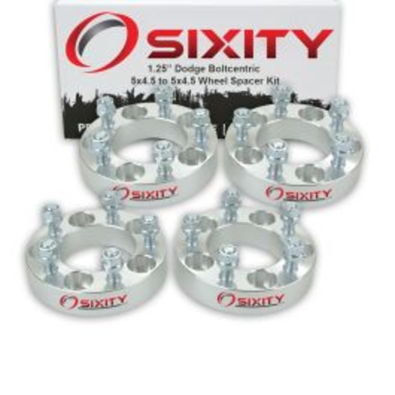 Sixity 4 pc 1.25" Thick Wheel Spacers - Dodge B250 Pickup D200 Series D250 Dakota - 5x4.5